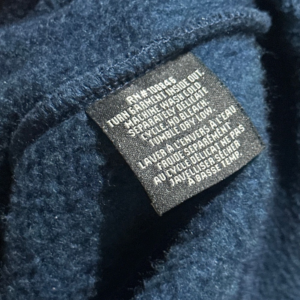 Kuhl Alfpaca Fleece Pullover Mens Medium Navy Blue Quarter Zip Sweater 108846 - Picture 6 of 15